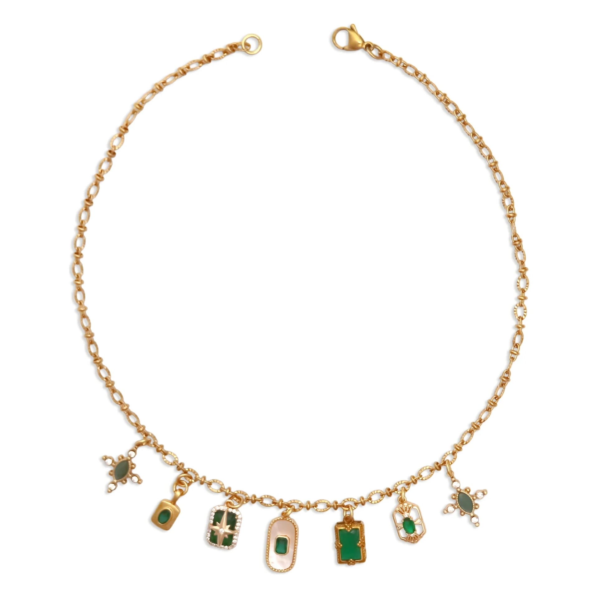 Gilded Emerald Necklace