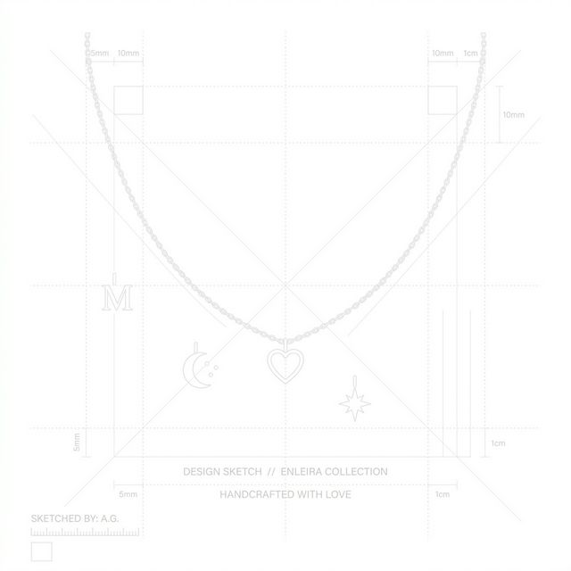 Enleira charm builder tool — design your own personalized charm necklace or bracelet online